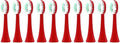 30pcs Replacement Brush Heads Compatible for Toothbrush Soft Head Accessories(Red)
