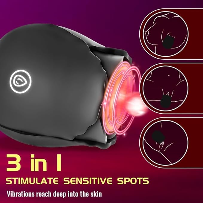 2026 Newly Portable Vibrating Massager -Clitioral Sucker Relaxes Muscles Viboators Toy 10 Modes Couples - for Body and Back Foot Silent Personal for Sports Massage Adult Tools Relaxation XJH-Black51
