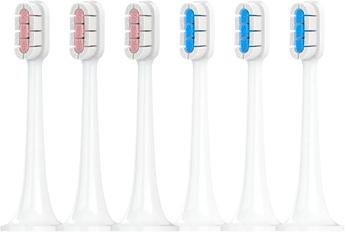 Compatible for with Electric Toothbrush Head T300/T500 Compatible DDYS01SKS/MES601/T700 Replacement MES602/604(Clean PK3 BU3)