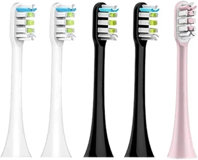 Compatible for Xiaomi SOOCAS Brush Head X3 X5 X3U X1 V1 V2 SOOCARE Replacement Bristle Sonic Electric Nozzles(3 Colors)