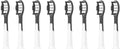 Replacement Toothbrush Heads Compatible with SUBORT S9 Brush Heads Sonic Electric Toothbrush Accessories(8 White Brush Head)