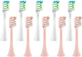 12pcs Brush Sonic Toothbrush Soft Bristle NozzlesCompatibility for X3/X3U/X5 Replacement Heads Clean Tooth(6White with 6Pink)