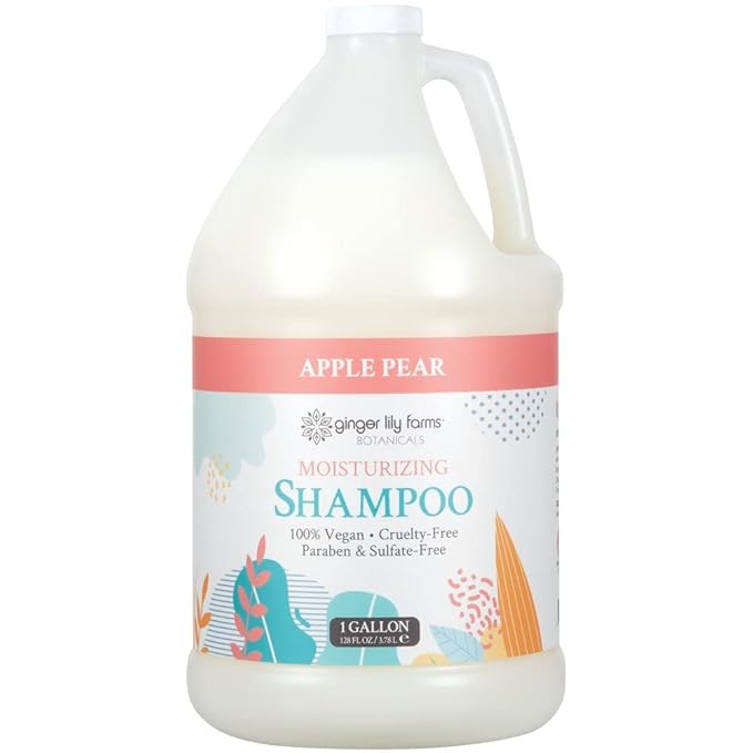 Ginger Lily Farms Botanicals Body Wash + Shampoo + Conditioner Bundle Apple Pear