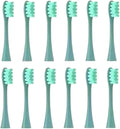 8/12Pcs Soft Vacuum Bristle Toothbrush Heads for Electric Sonic Replacement Brushes(12pcs Green)