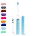 Pop Sonic USB Charge Anywhere Toothbrush (Hawaiian Blue) | Rechargeable Toothbrush w/Up to 40000 Brush Strokes/Minute-Long-Lasting Nylon Bristles - Teens &amp Adult with Quadrant Pacer