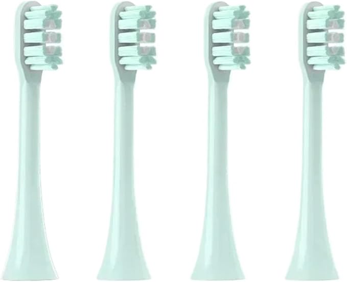 4/6PC Sonic Electric Toothbrush Heads Compatible for X3/X3U/X5 Soft Bristle Brush Vacuum Sealed Packed(4MintGreen)