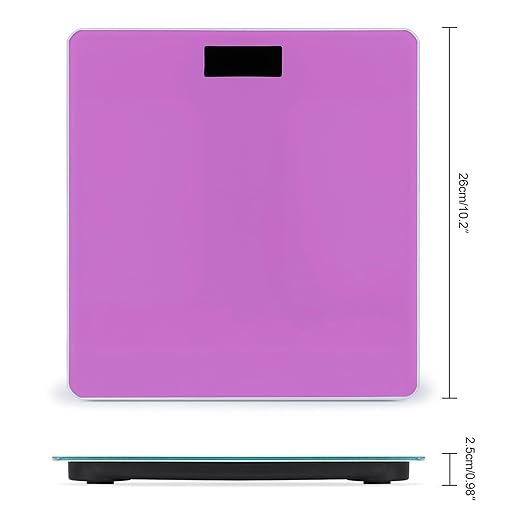 Automatic Switch Digital Bathroom Weighing Scale Smart Scale for Body Weight Purple Red