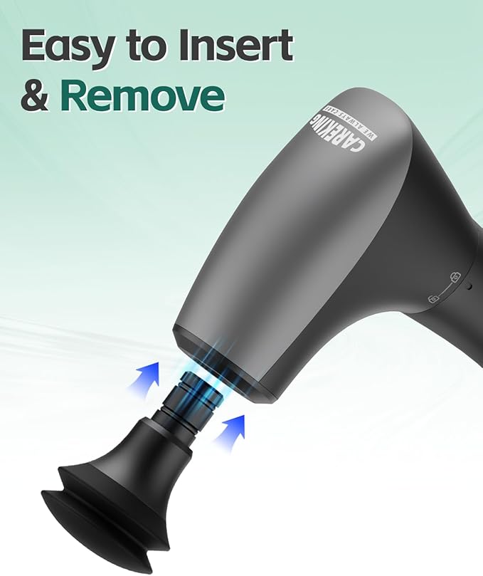 2-in-1 Massage Gun &amp 2 Massage Heads
