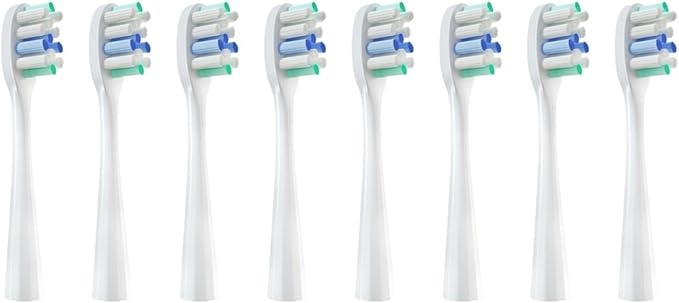 4/8/16Pcs Replacement Toothbrush Heads Compatible for Y1/Y1S/Y1pro/Y3/Y4/Y5/P1/P3/P4/P5/P10/U1/U2/U3/U4/U2S/U3S/F2/F1 Series(8white Whitening)