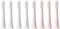 8PCS Compatible for XIAOMI MIJIA T100 Replacement Brush Heads Sonic Electric Toothbrush Vacuum Soft Bristle Suitable Nozzles(4White 4Pink)