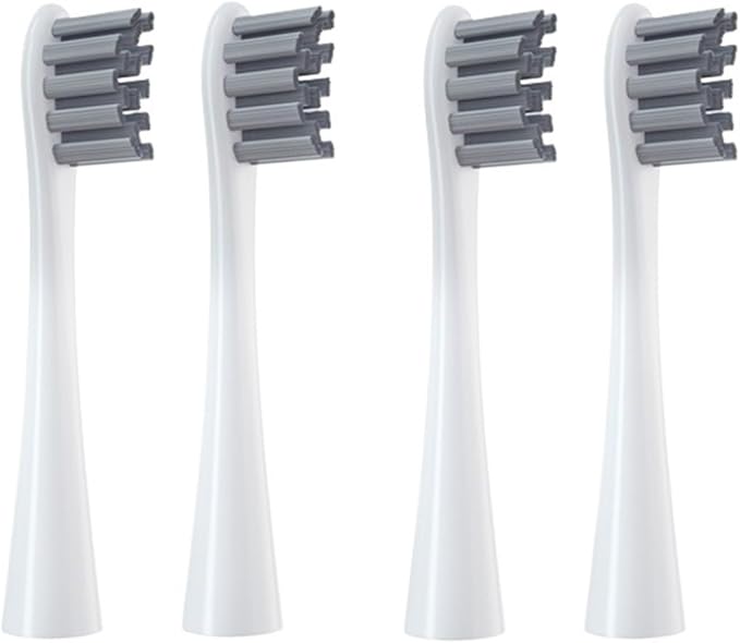 12PCS Soft Replacement Heads Compatible for X/X PRO/ Z1/ F1 Gray Brush Toothbrush Nozzles