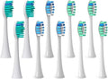 Replacement Brush Heads 10PCSCompatible for HX3/6/8/9 Sonic Electric Toothbrush Soft Vacuum Nozzles(Mixed Packaging)