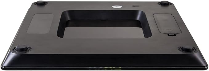 Health o meter nuyu Wireless Connected Scale with Auto Pairing BMI Tracking and Disappearing LED Screen Black