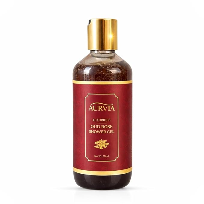 AUARIVIAN Rose Shower Gel 300ml | Luxury Body Wash &amp Oud Rose Body Wash with Long Lasting Fragrance | Body Cleansing Gel for Smooth Skin | Shower Gel for Women &amp Men