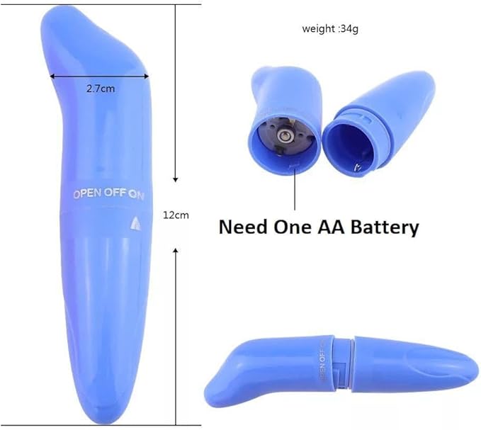Big Deep Tissue Full Body Massager for Muscle Relief Back Neck Hand Foot Leg Arm Massage Powerful Handheld Tool for Women Muti Speeds (Purple Big and Blue Small Massager)