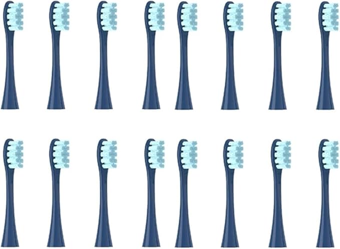 Compatible for Oclean X/X PRO/ Z1/ F1/ One/Air 2 /SE Sonic Electric Toothbrush Replacement Brush Heads Soft Bristle Nozzles Head(16 Darkblue)