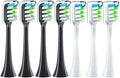 Toothbrush Vacuum BristleCompatible for X3 X5 X3U X1 V1 V2(4Black 3White)