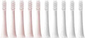 Compatible for 10PCS T100 Replacement Brush Heads Electric Toothbrush Vacuum Soft Bristle Suitable Nozzles(5White5Pink)