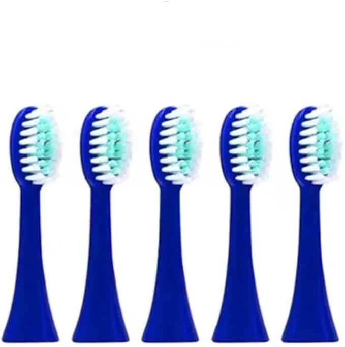 5pcs Soft Brush Heads Original Replacement for Children's Smart Sonic Electric Toothbrush Accessories(White 5pcs Head)