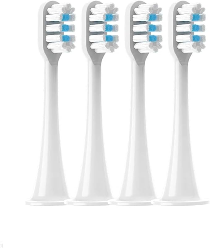 Hot Replacement Brush Heads for Compatible ForXiaomi Mijia T300/T500/T700 for Sonic Electric Toothbrushes with Caps Sealed Package Soft(4White)