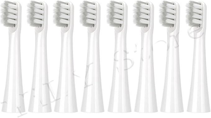 Replacement Electric Toothbrush Head Compatible for DR.BEI C3/Y1/GY1 General Adult Dupont Bristles Nozzle Brush(8PCS)