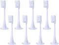 8PCS Compatible for XIAOMI MIJIA T300/500 Replacement Brush Heads Sonic Electric Toothbrush Vacuum Soft Bristle Suitable Nozzles(8pcs White)