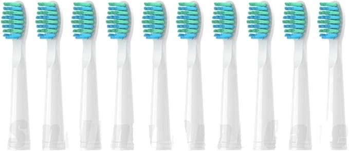 10/20PCS Electric Toothbrush HeadsCompatible for SEAGO SG899/SG507/SG610/SG659/SG917/E1/E2/E3 Vacuum Replacemen Brush Head(Blue)