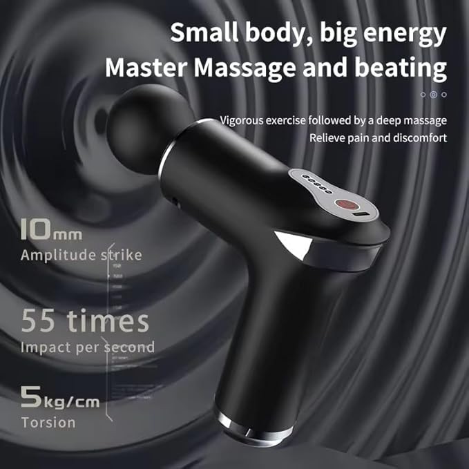 Generic Portable Electric Portable Handheld Mini Massager Black