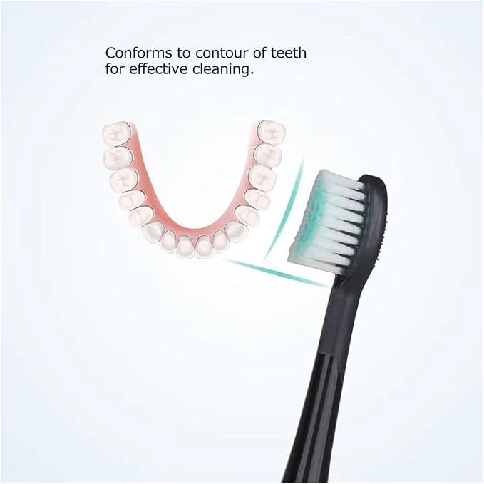 12pcs Replacement Toothbrush Heads with Caps Compatible for D01B