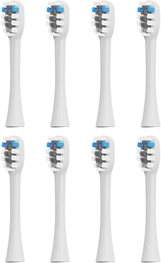 Compatible for 8/12pcs Replacement Heads Compatible with Electric Toothbrush MT001 Brush Nozzles(8pcs)