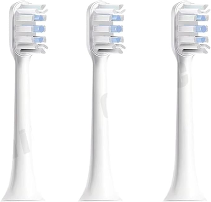 Compatible for T301/T302/T501 Electric Replaceable Brush Heads MES608/MES609/MES610 Bristle Nozzles Replace(12PCS White)