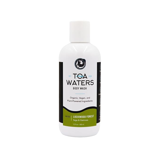 TOA Waters Lockwood Forest Body Wash Sage Oakmoss &amp Lavender – Herbal Hydrating Cleanser Sulfate-Free Vegan Body Wash with Organic Extracts