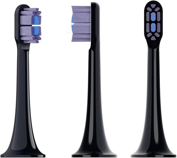 4/8PCS Replacement Brush Heads Compatible for MIJIA T700 Sonic Electric Toothbrush Bristle with Caps Sealed Pack(4 PCS White)