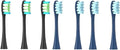 Compatible For OcleanFlow/X/X PRO/ Z1/ F1/ One/Air 2 /SE Brush Heads Soft DuPont Sonic Toothbrush Vacuum Bristle 7pcs Replacement Heads(3Black 4Dark blue)