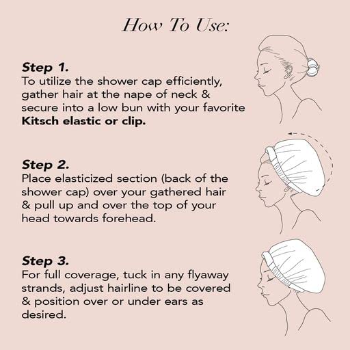 Kitsch Detoxifying Charcoal Body Wash Bar &amp Reusable Luxury Shower Cap for Women