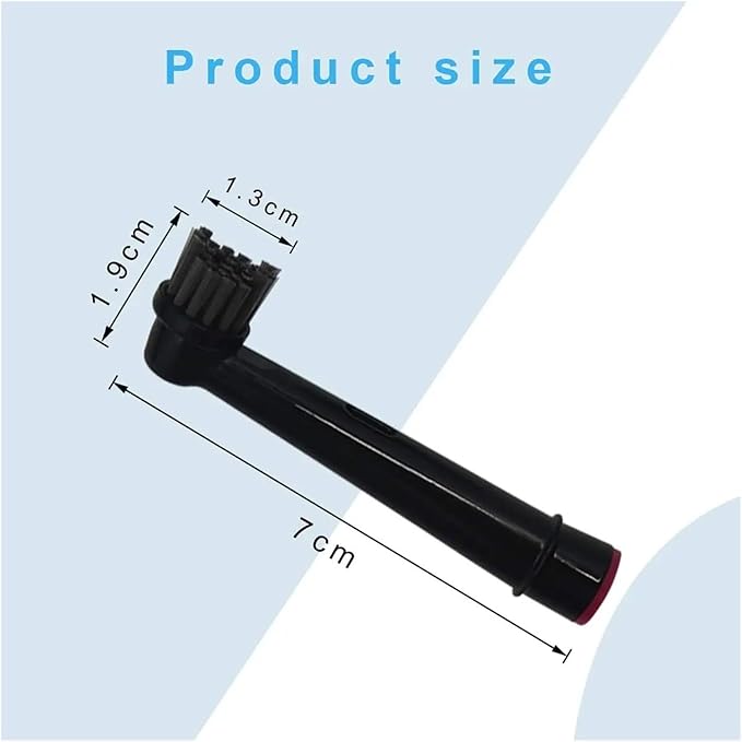 Black Bamboo Charcoal Brush Heads Compatible for Oral B Electric Toothbrush Advance Power/Pro Health/Triumph/3D Excel/Vitality Precision(16pcs Black)