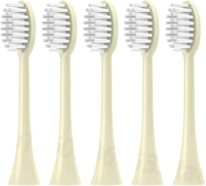 Compatible for 10pcs Replacements Toothbrush Heads for UB601/UB602/UB603/careup/CB02/CS01/SN903 Replace Brush Nozzles(Yellow2)