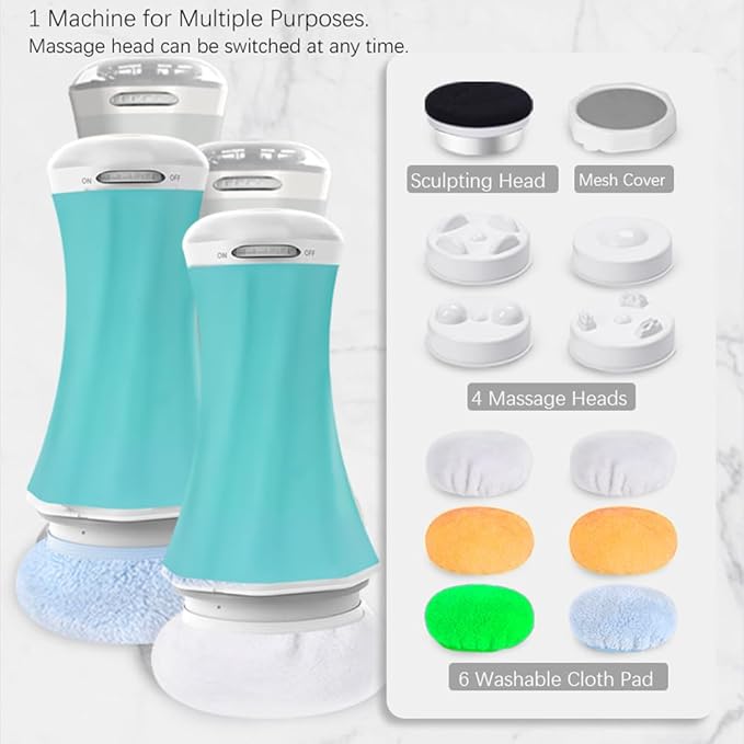 Cordless Cellulite Massager Body Sculpting Machine Electric (Tiffany Blue)
