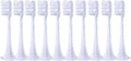 Brush HeadsCompatible for T300/T500 10Pcs Replacement Toothbrush Nozzles Clean Protect Soft(10pcsWhite)