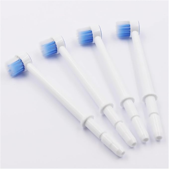 4pcs Brush Head Tips Replacement Tips - Compatible with Waterpik WP-100 WP-100W WP-260 - Oral Irrigator Parts