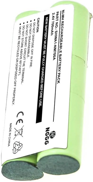 Replacement Battery for Waterpik 900 Sonic Toothbrush (700mAh Ni-MH 2.4V)