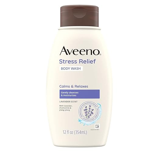 Johnson &amp Johnson 003955 Aveeno Stress Relief Body Wash 12 fl. oz. (Pack of 12)