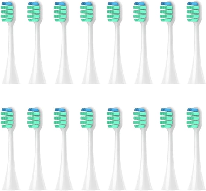 Replacement Toothbrush HeadsCompatible for Panasonic Doltz EW-DC01/DC12/PDL54/PDP51/EW1031/DE92/WEW0980/DL40/DL75/DL82(16pcs White)