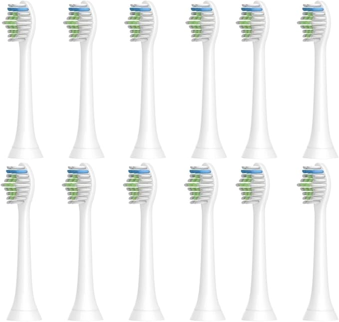 HX6064 Electric Toothbrush Heads for H-X6950/H-X6780/H-X6930/H-X3110/H-X9350 Soft Bristle Replacement Brush(12pcs)