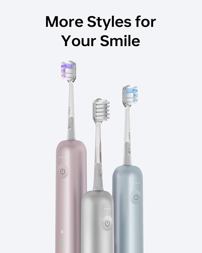 Laifen Wave Electric Toothbrush Oscillation &amp Vibration Sonic Electric Toothbrush for Adults with 3 Brush Heads IPX7 Waterproof Magnetic Rechargeable Travel Powered Toothbrush (Blue Aluminum All