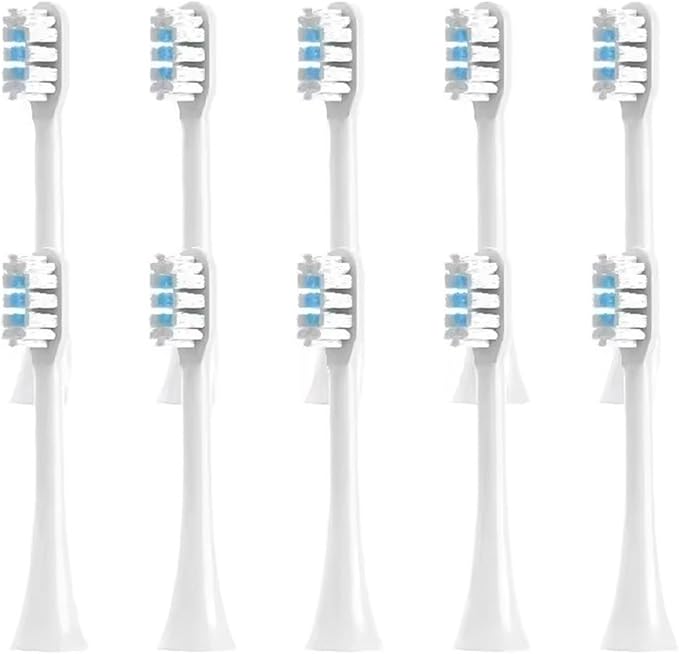 10pcsCompatible for Xiaomi Mijia T302/T501 Replacement Brush Heads Sonic Electric Toothbrush Protect Soft Bristle