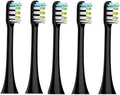 Compatible for Xiaomi SOOCAS Sonic Electric Toothbrush Replacement Brush Heads Compatible with X3 X5 X3U X1 V1 V2 with Anti-Dust Caps(5pcs Black)