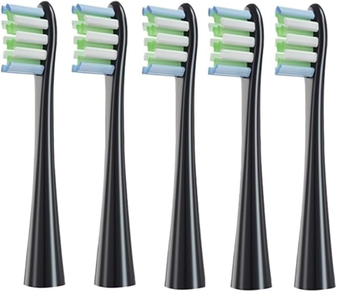 Electric Toothbrush Head Compatible for O-Clea(Black-5)