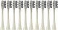 Replacement Brush Heads Compatible for Oclean Flow/X/X PRO/F1/ One/Air 2 Sonic Electric Toothbrush Blue Green Soft Bristle Nozzles(10 Beige)
