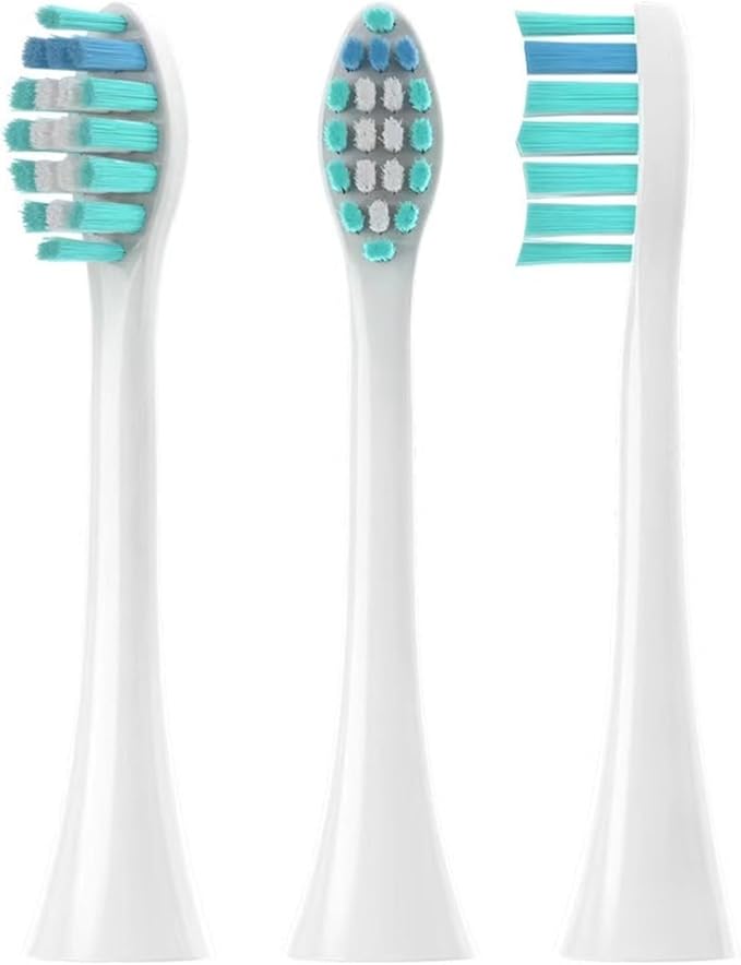 Compatible for Sonicool Electric Toothbrush Head 051B Cleaning Replacement Bristle Brush Heads Nozzles(8PCS White)
